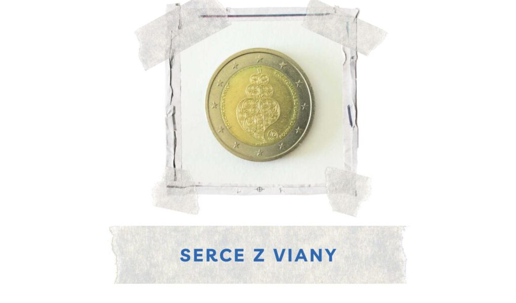 moneta z sercem z Viany